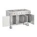 FWE HLC-3W6-7H-21-DRN 51" Handy Line Serving Cabinet, (3) Wells 4 image
