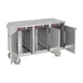 FWE HLC-8H-24 "1/2-Height" 3-Door Solid Door Heated Holding Cabinet, 3-Section, Stainless Steel 4 image