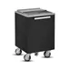 FWE IC-200 Stainless Steel Mobile Ice Bin, 200 lb, Black 3 image