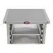FWE OTR-15-MSWT Equipment Stand with Wing Table, Mobile, 25-1/2"W, (15) Slides 5 image