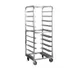 FWE OTR-1826-15-34 34 Pan Mobile End Load Bun / Sheet Pan Rack w/ 1-1/2" Bottom Load Slides - Assembled 1 image