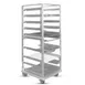 FWE OTR-UA45-12R 12 Pan Mobile Universal Bun / Sheet Pan Rack w/ 1-1/2" Bottom Load Slides - Assembled 1 image