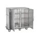 FWE P-120-2-XL 1-Section 2-Door Holding Cabinet, 55"-60" Height, 120 Capacity, Humi-Temp, 6" Casters 4 image