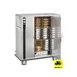 FWE P-120 55"-60" 1-Door Solid Heated Cabinet, 96-120 Plate Capacity, Stainless, 6" Casters 3 image