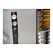 FWE P-120 55"-60" 1-Door Solid Heated Cabinet, 96-120 Plate Capacity, Stainless, 6" Casters 5 image