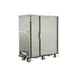 FWE P-180 1Sec 1Dr Heated Banquet Cabinet, 67"-72" H, 180 Plates, SS, 3 Wire Shelves, 6" Casters 1 image