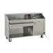 FWE SBBC-6 50 lb. Ice Bin Removable Speed Rack-72" Portable Bar-Stainless Steel Exterior 1 image