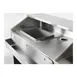 FWE SBBC-6 50 lb. Ice Bin Removable Speed Rack-72" Portable Bar-Stainless Steel Exterior 4 image