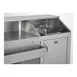 FWE SBBC-6 50 lb. Ice Bin Removable Speed Rack-72" Portable Bar-Stainless Steel Exterior 5 image