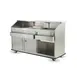 FWE SCB-6 60 lb. Ice Bin Removable Speed Rack-72" Portable Bar-Stainless Steel Exterior 1 image