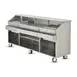 FWE SCB-8 (2) 60 lb. Ice Bin Removable Speed Rack-96" Portable Bar-Stainless Steel Exterior 1 image