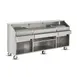 FWE SCB-8 (2) 60 lb. Ice Bin Removable Speed Rack-96" Portable Bar-Stainless Steel Exterior 3 image