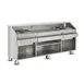 FWE SCB-8 (2) 60 lb. Ice Bin Removable Speed Rack-96" Portable Bar-Stainless Steel Exterior 4 image