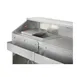 FWE SCB-8 (2) 60 lb. Ice Bin Removable Speed Rack-96" Portable Bar-Stainless Steel Exterior 5 image