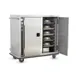 FWE TS-1418-20 Stainless Steel 20 Tray Heated Meal Delivery Cart w/ 2 Doors 1 image