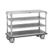 FWE UC-409 Stainless Steel Queen Mary Banquet Cart w/ 4 Shelves, 9-1/2" Spacing 1 image