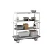 FWE UC-417 Stainless Steel Queen Mary Banquet Cart w/ 4 Shelves, 17" Spacing 3 image