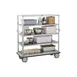 FWE UC-512 Stainless Steel Queen Mary Banquet Cart w/ 5 Shelves, 12" Spacing 1 image