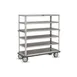 FWE UC-609 Aluminum Queen Mary Banquet Cart w/ 6 Shelves, 2 Push Handles 1 image