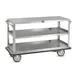 FWE UCU-312 Stainless Steel Queen Mary Banquet Cart w/ 3 Shelves, 12" Spacing 1 image