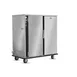 FWE UHS-20 Heated Holding Cabinet, 2-Section, 2-Door, Solid Doors, 20×18"x26" or 40×12"x20" Capacity, Stainless Steel, Mobile 1 image