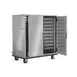 FWE UHS-20 Heated Holding Cabinet, 2-Section, 2-Door, Solid Doors, 20×18"x26" or 40×12"x20" Capacity, Stainless Steel, Mobile 3 image