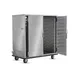 FWE UHS-20 Heated Holding Cabinet, 2-Section, 2-Door, Solid Doors, 20×18"x26" or 40×12"x20" Capacity, Stainless Steel, Mobile 4 image