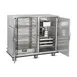 FWE UHS-BQ-120-XL 55"-60" 2-Door Heated Cabinet, 120 Plate Capacity, Controls, 6" Casters 3 image