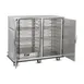 FWE UHS-BQ-120-XL 55"-60" 2-Door Heated Cabinet, 120 Plate Capacity, Controls, 6" Casters 4 image