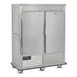 FWE URS-20-GN 2-Section 2-Door Refrigerated Cabinet, 96-120 Capacity, SS, 33°-38°F, Mobile 6" Casters 1 image