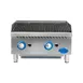 Globe GCB24G-CR 24" Countertop Gas Charbroiler w/ Cast Iron Radiant, (2) Burners, 80.000 BTU 3 image
