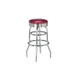 G & A 144-24 Swivel Bar Stool – 24” Counter Height, Upholstered Seat, Chrome Finish, 18‑Gauge Steel Frame 1 image