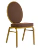 G & A 2406-AL GR9 Orion Banquet Chair, Stacks 10 High, Upholstered Seat, Flexible Back, 12 Gauge Aluminum 1 image