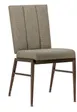 G & A 2604-AL COM/GR4 Ella Banquet Chair, Stacks 10 High, Upholstered Flex Back, 12 Gauge Aluminum 1 image