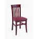G & A 3805PS Indoor Napa Side Chair with Slat Back and Padded Seat, Beechwood Frame 1 image