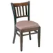 G & A 4625 Indoor Vertical Side Chair with Slat Back and Upholstered Padded Seat, Beechwood Frame 1 image