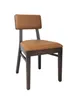 G & A 4648-FP Indoor Nova Side Chair with Plain Back and Padded Seat, Beechwood Frame  1 image