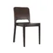 G & A 4660VS Milano Stackable Side Chair, Solid Wood Back, Veneer Seat, Walnut Finish, European Beechwood Frame 1 image