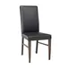G & A 506-B Indoor Silhouette Side Chair with Uphosltered Back and Walnut Finish, Metal Frame 1 image