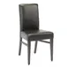 G & A 506-CU Indoor Silhouette Side Chair with Uphosltered Back and Walnut Finish, Soho Vinyl, Metal Frame 1 image