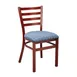 G & A 513-M PS Indoor Dante Side Chair with Ladder Back, Steel Frame with Mahogany Finish 1 image