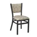 G & A 513FP1-B Indoor Dante Side Chair with Upholstered Back, Steel Frame with Black Finish 1 image