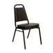 G & A 624-2 Stackable Banquet Chair, Black Vinyl Upholstery, Steel Frame, 2" Padded Seat 1 image