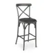 G & A 688PS Dumont Barstool, Cross Back, Padded Upholstered Seat, 18 Gauge Steel Frame, Armless, Welded Joint Assembly 1 image