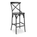 G & A 688WS Dumont Barstool, Cross Back, Solid Ash Wood Seat, 18 Gauge Steel Frame, Armless, Welded Joint 1 image