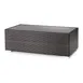G & A 8303 Monterey Lounge Coffee Table, Espresso Finish, Glass Top, Resin Wicker, Aluminum Frame 1 image
