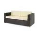 G & A 8304 Monterey Lounge Sofa, Espresso Finish, Resin Wicker, Aluminum Frame, Indoor/Outdoor Use 1 image