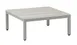 G & A 8405 Ravello Coffee Table, Indoor/Outdoor, Synthetic White Wash Teak Top, Grey Aluminum Frame, Nylon Floor Glides 1 image