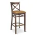 G & A 9877VS Provence Barstool – Cross‑Back, Veneer Seat, Beechwood Frame, Non‑Marring Plastic Glides 1 image