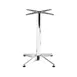 G & A AB2222 Aluminum Restaurant Table Base, 22x22, Dining Height, Polished Finish 1 image